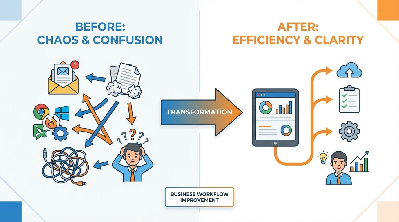 業務改善のビフォーアフター