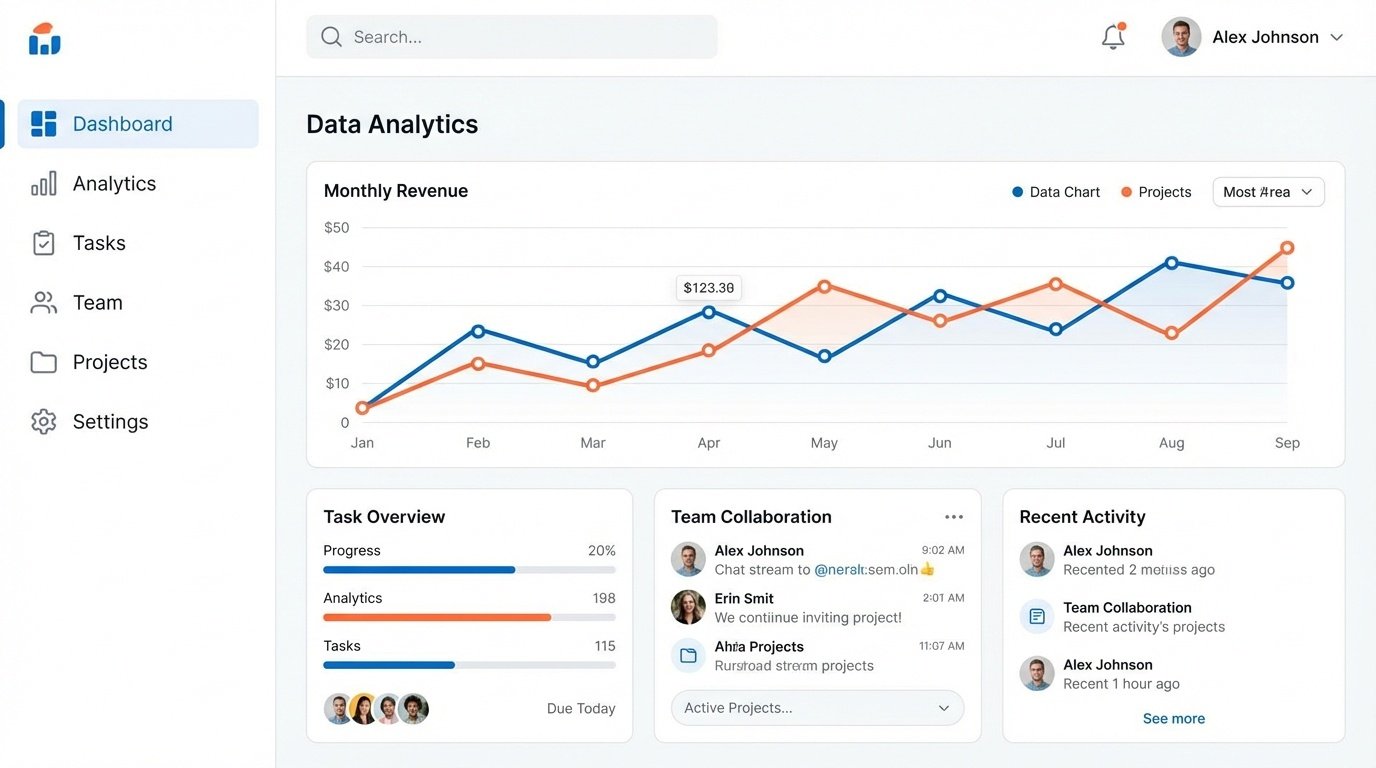BizFlow ダッシュボード画面